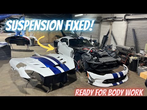 REBUILDING MY TOTALED 2017 DODGE VIPER ACR EXTREME PART 2!