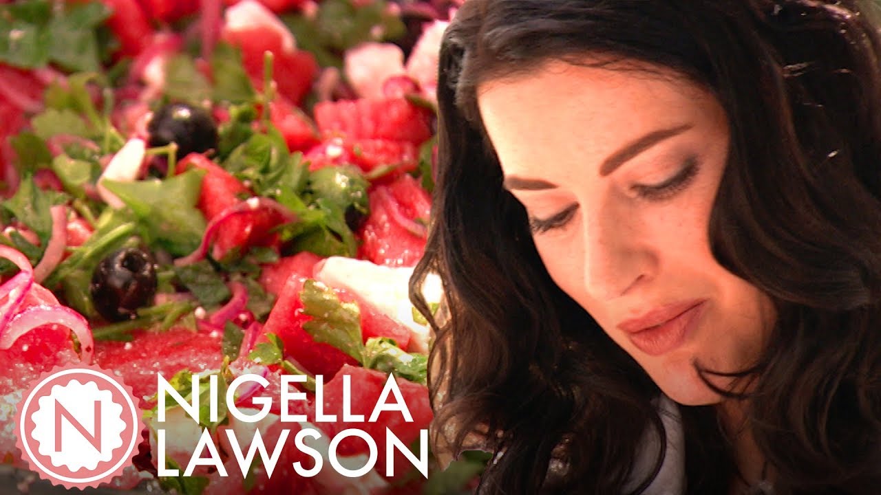 Nigella Lawson's Watermelon, Feta and Black Olive Salad | Forever Summer with Nigella