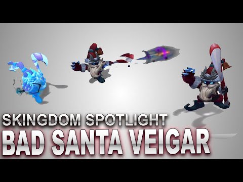 Bad Santa Veigar Skin Spotlight | SKingdom - League of Legends