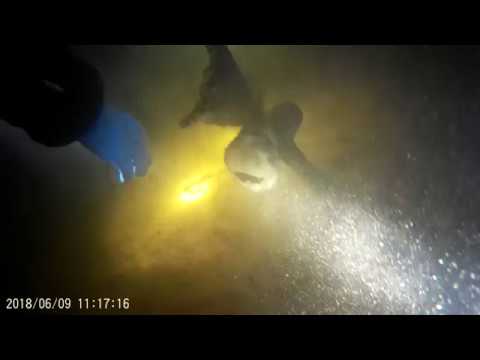 Szkielet betonowej bomby w jeziorze Pluszne