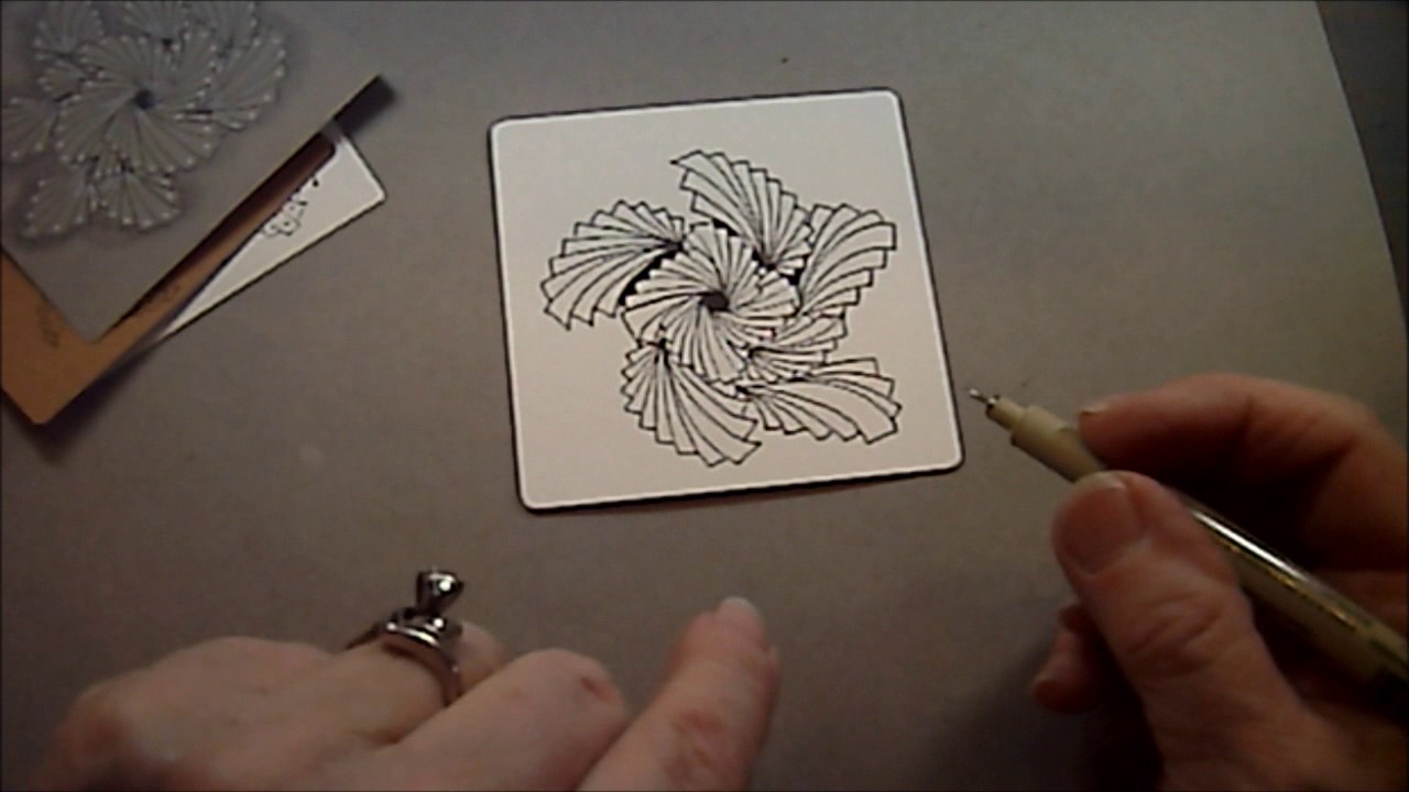 Leafing Tangle Pattern Lesson #155