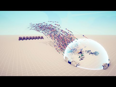 ENERGY SHIELD VS EVERY RANGED UNITS - Totally Accurate Battle Simulator TABS