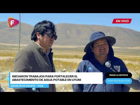 Iniciaron trabajos para fortalecer el  abastecimiento de agua potable en Uyuni