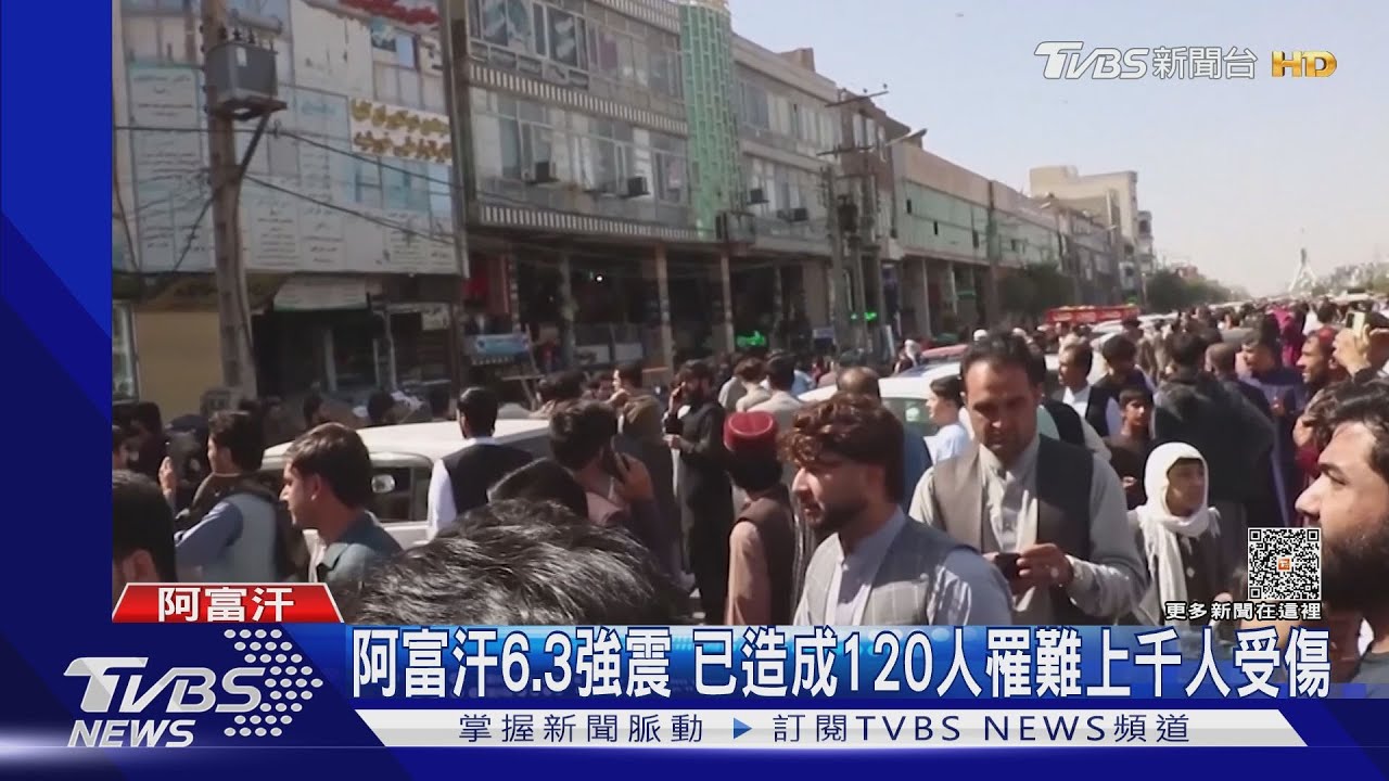 阿富汗6.3強震　已造成120人罹難上千人受傷