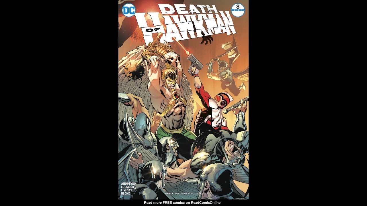DEATH OF HAWKMAN #3 REVIEW. 