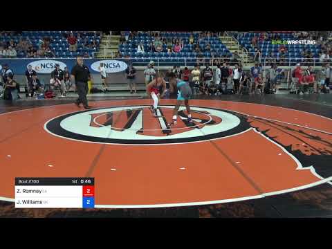 2018 USMC-USAW Cadet & Junior FS Nationals/Cadet 100 Round Of 16 - Zeth Romney (CA) Vs. Jordan Wil