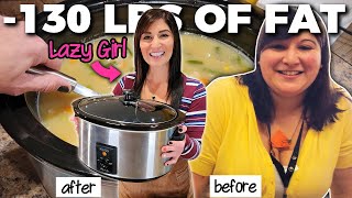 Healthy Crockpot Recipe for Weight Loss (Lazy Girl Loaded Potato Soup)
