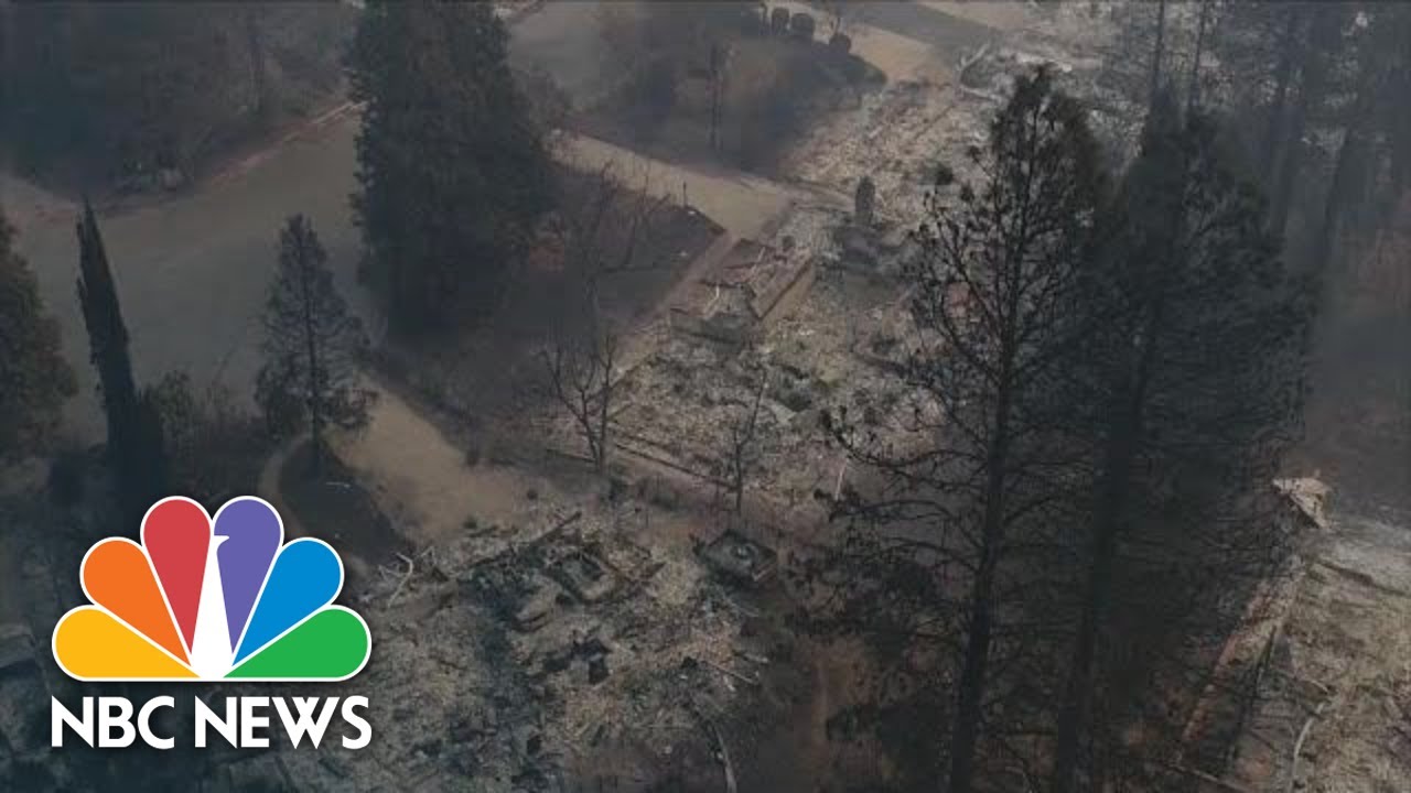 Watch Devastation Left Behind From Wildfires In Paradise, California | NBC News thumnail