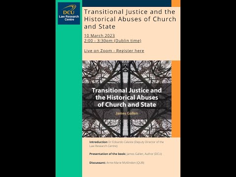 Book Launch - Dr. James Gallen "Transitional Justice and the Historical Abuses of Church and State"