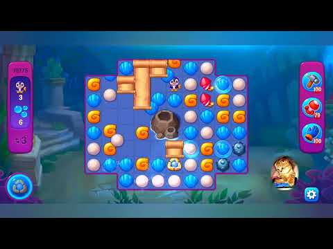 фишдом 2022  #  10775 уровень - прохождение без бустеров # Fishdom,   10775  level - no Boosters.