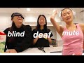 BLIND DEAF MUTE COOKING CHALLENGE But We SWITCH Every 5 MIN CHAOTIC
