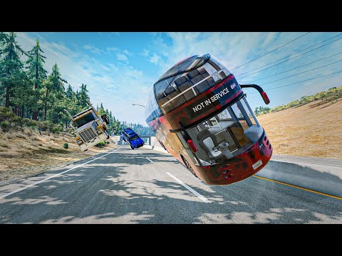 High Speed Jumps & Crashes | Crashes at the Crossroads  | BeamNG Drive
