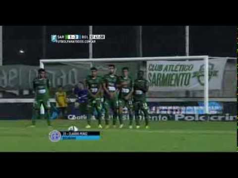 Gol de Claudio Pérez Sarmiento 1-3 Belgrano