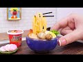 Easy Miniature Ramen Tutorial | Tiny Homemade Ramen & Mini Food by Miniature Cooking