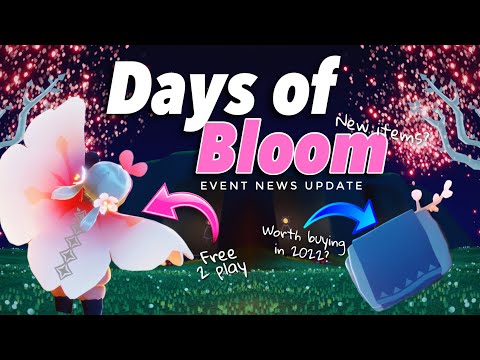 Days of Bloom - Event Update | Starts on Monday 28th of mar | sky children of the light | Noob Mode