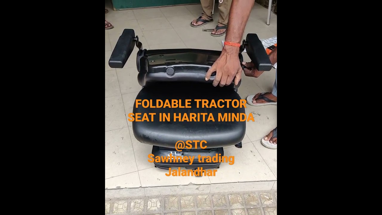 FOLDABLE TRACTOR SEAT WITH SUSPENSION AVAILABLE HARITA MINDA @STC SAWHNEY TRD #stc #farms #tractors