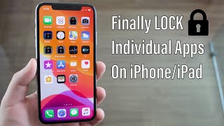 Finally LOCK Individual Apps on iPhone & iPad!!