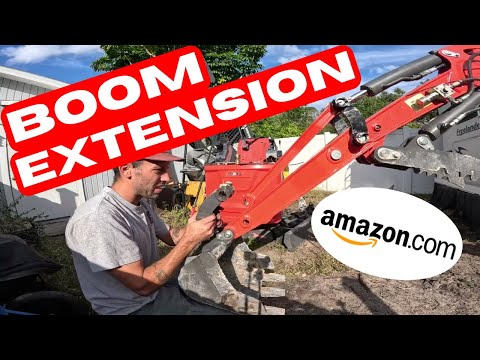 Mini Excavator Boom Extension Test (Amazon) | Dig Deeper Without a Bigger Machine