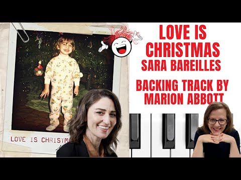 Love Is Christmas 🎄 (Sara Bareilles) - Backing Track & Lyrics 🎹*F*