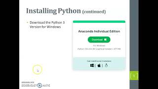 Installation of Anaconda Python
