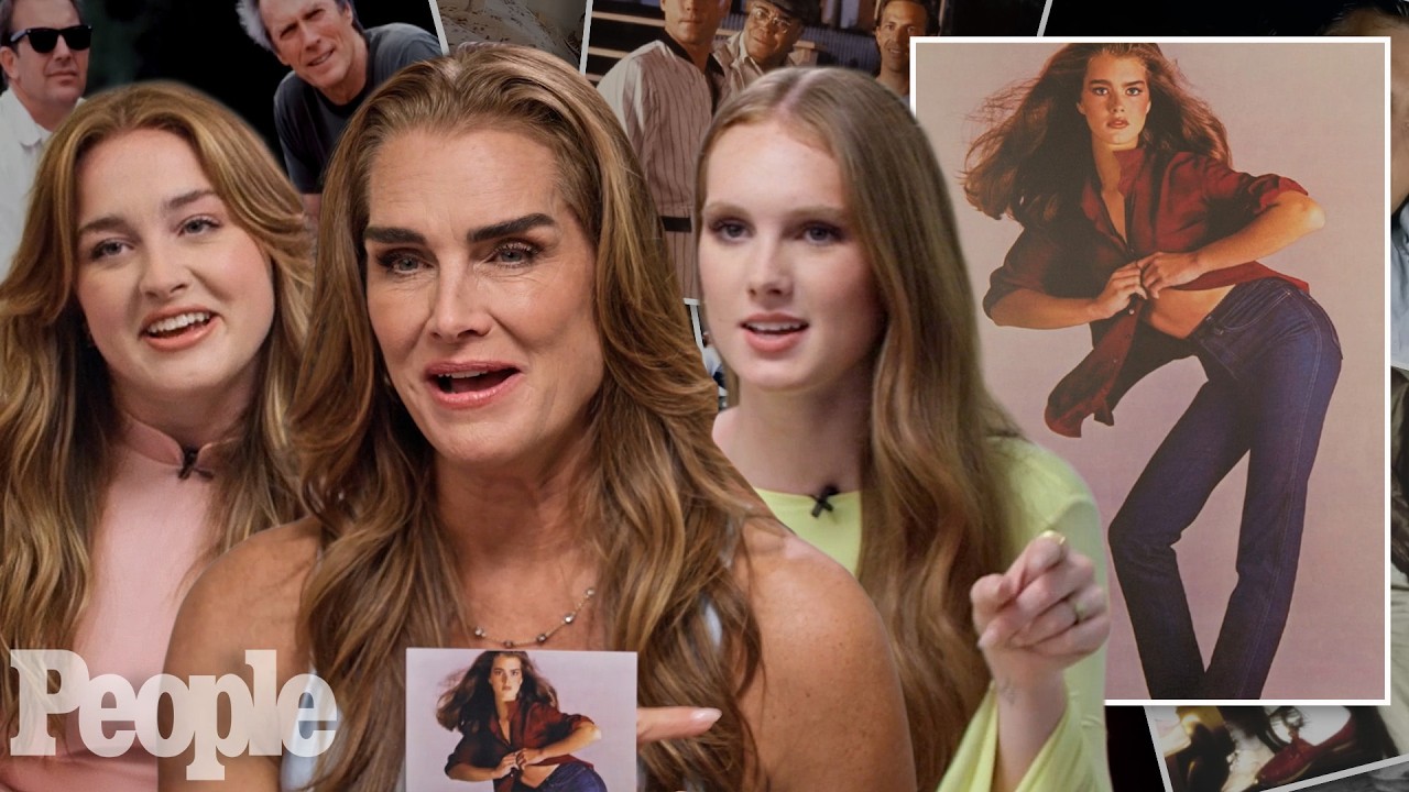 Brooke Shields & Her Daughters React to Old Family Photos, 1980s Calvin Klein Campaign | PEOPLE