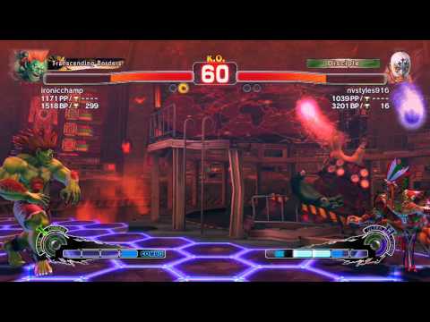 Ultra Street Fighter IV battle: Blanka (ironicchamp) vs El Fuerte (nvstyles916)