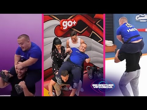 Atmosferë qesharake në shtëpi, tash Edi e mban në qafë Burimin!