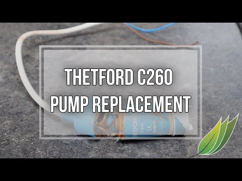 Replacing Thetford C262 caravan toilet flush pump