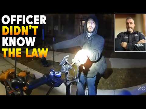 Cyclist CHALLENGES the Cop and WINS the Case