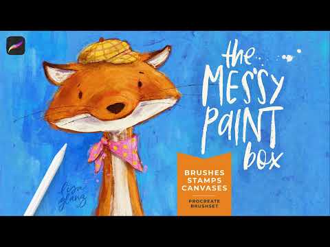 Introducing the Messy Paintbox for Procreate - authentic digital paint brushes