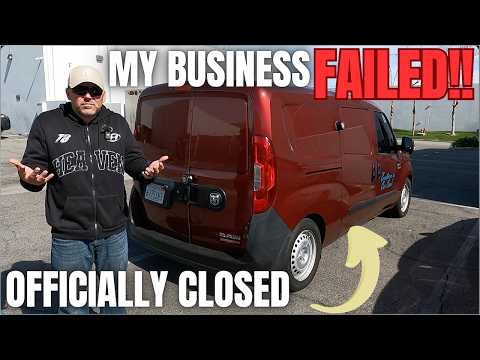 MY BUSINESS FAILED! HERE'S WHY? Plus Detail Shop tour and New Detail Equipment.