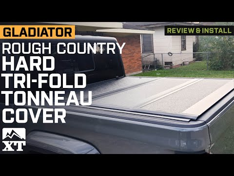 Jeep Gladiator JT Rough Country Low Profile Hard Tri-Fold Tonneau Cover Review & Install