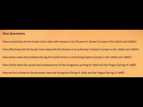 Summary 50s and 60s Eastern Europe