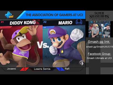 Smash Ultimate @ UCI #15 - CG | Rafi (Mario) vs Jovanni (Diddy Kong) Losers Finals -