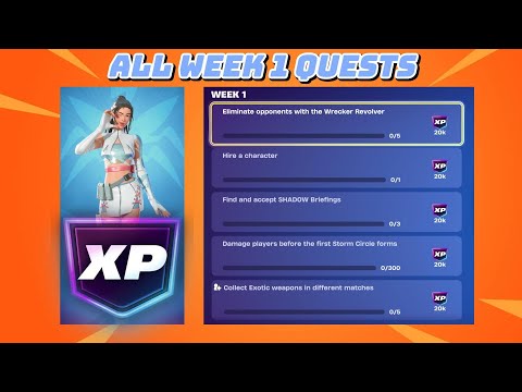 Complete Week 1 Weekly Quests - ALL Stages!   #fortnite  Chapter 6 Season 4