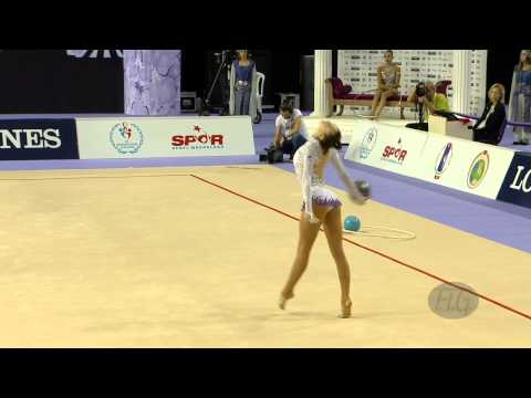 KRAGULJ Sara (SLO) - 2014 Rhythmic Worlds, Izmir (TUR) - Qualifications Ball