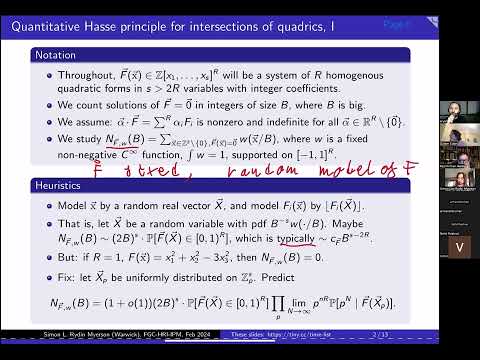 Simon Myerson - A two-dimensional delta-method and pairs of quadratic forms