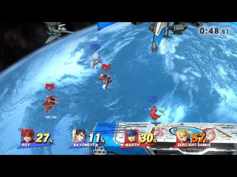 Roy, Bayo VS Marth, ZSS