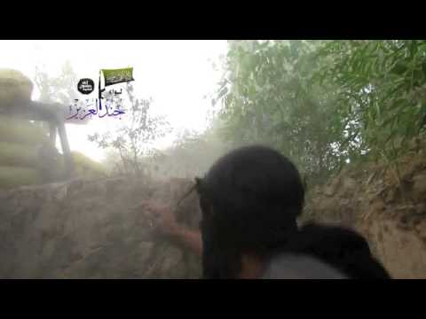 استهداف تحصينات قوات النظام في حي الحويقة في دير الزور بواسطة مدفع موجه محلي الصنع من قبل لواء جند العزيز