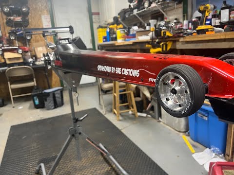 PRIMAL RC 1/5 scale dragster powered by SRE customs case reed 35cc