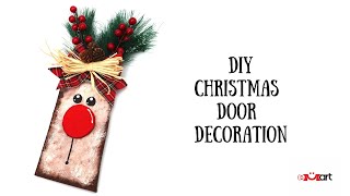 DIY Christmas Door Decoration - Easy Tutorial