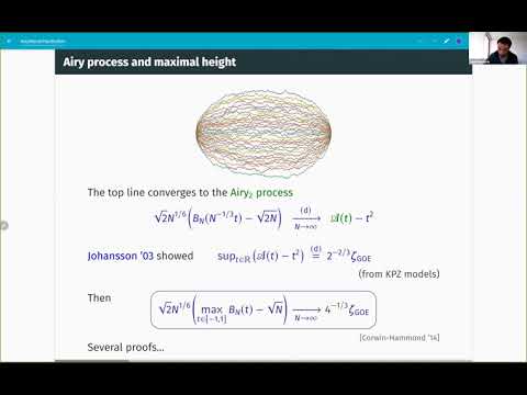 8th PRCM: Daniel Remenik, Non-intersecting Brownian motions with outliers, KPZ and random matrices