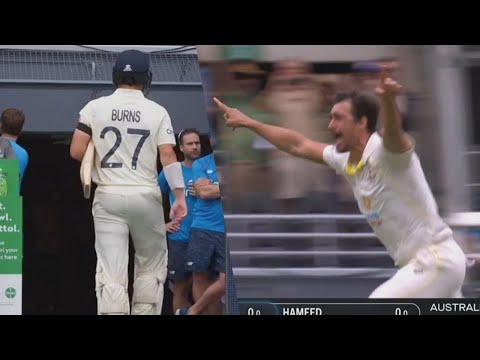 Rory Burns out on first ball | Ashes Day 1 (The Gabba 2021) | FOX CRICKET
