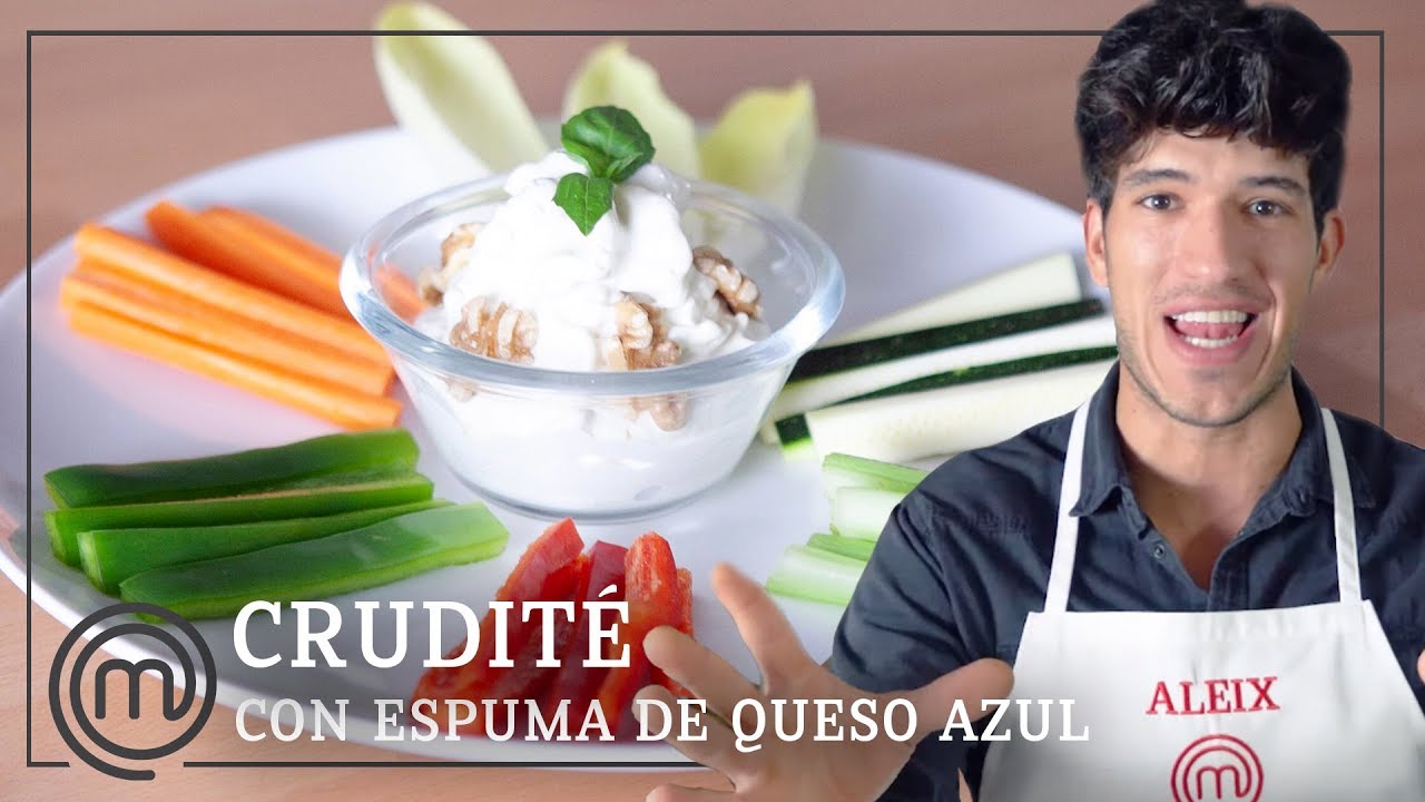 Crudité con espuma de queso | Receta saludable paso a paso con ALEIX, GANADOR DE MASTERCHEF 7