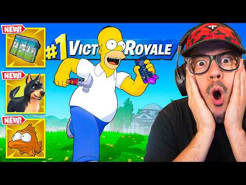 I Played Fortnite *SIMPSONS* EARLY!