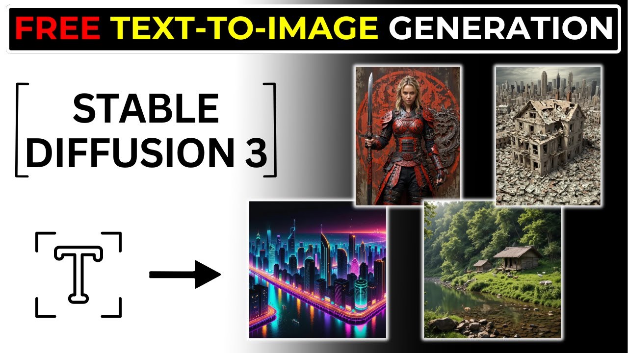 Free Text To Image Generation | Stable Diffusion 3