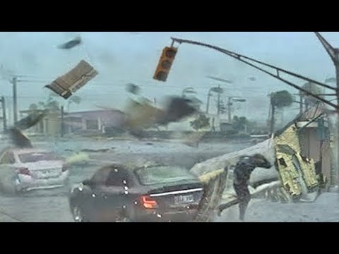 Choque nos EUA! Imagens de uma tempestade louca em Nova York. Lago Erie está transbordando