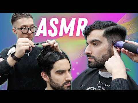 💈Relaxing AF💈 ASMR 💇🏻‍♂️ Haircut With London Barber - Curly Texture With Fade✂️