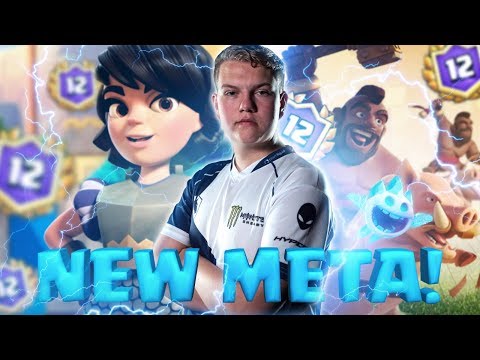 NEW META! 12 WIN Hog Rider Lightning Cycle Deck LIVE Grand Challenge Gameplay - Clash Royale