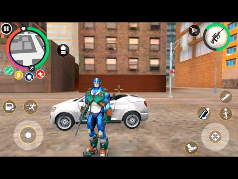 Rope hero high power freeze grenade with military | Rope hero vice town new game | Games on